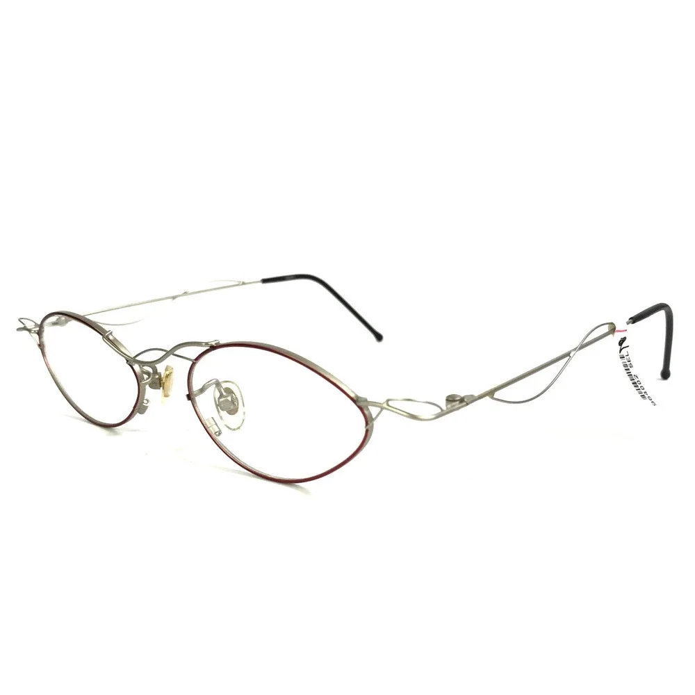 Select Eyeglasses Frames MOD 5093 COL 62 Red Silver Modern MCM Wire 48-19-133